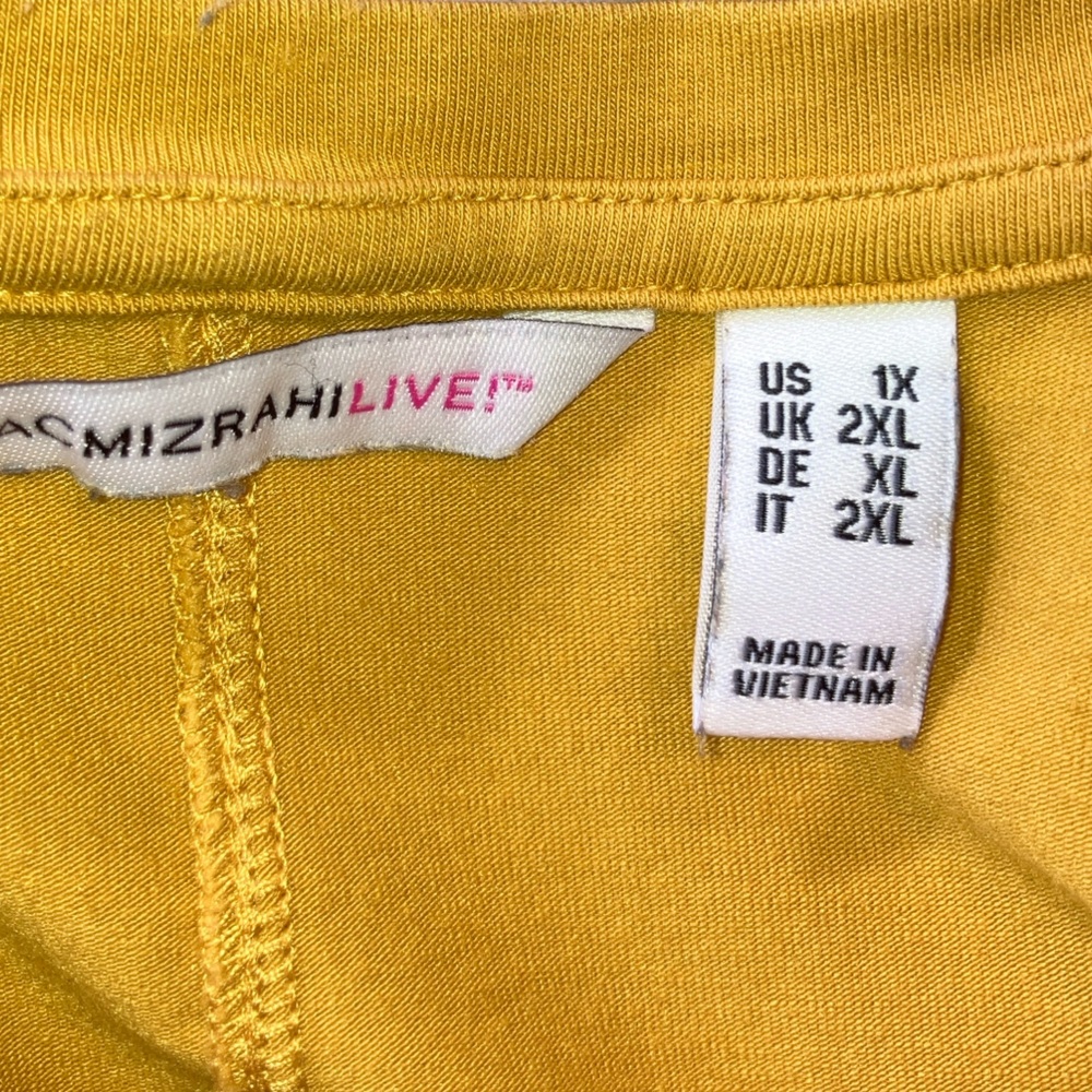 Isaac Mizrahi Yellow Tunic Top - Picture 6 of 7